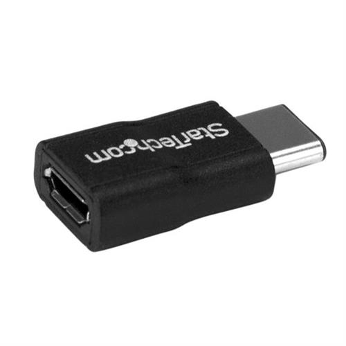 StarTech.com USB2CUBADP adattatore per inversione del genere dei cavi USB 2.0 Type-C USB 2.0 Micro-B Nero
