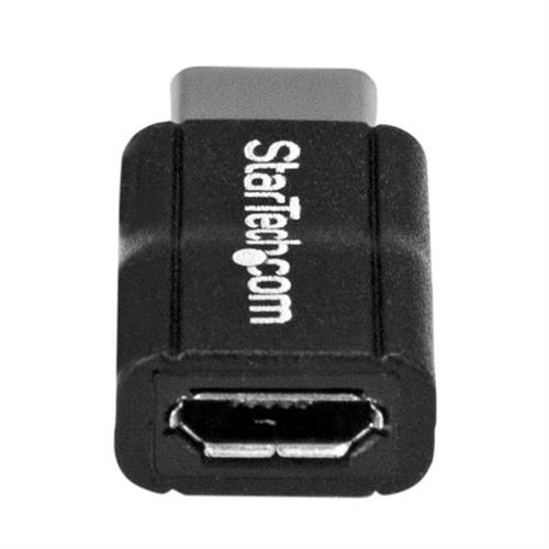StarTech.com USB2CUBADP adattatore per inversione del genere dei cavi USB 2.0 Type-C USB 2.0 Micro-B Nero