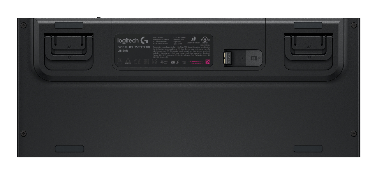 Logitech G G915 X LIGHTSPEED tastiera Gaming USB + RF Wireless + Bluetooth QWERTZ Tedesco Nero