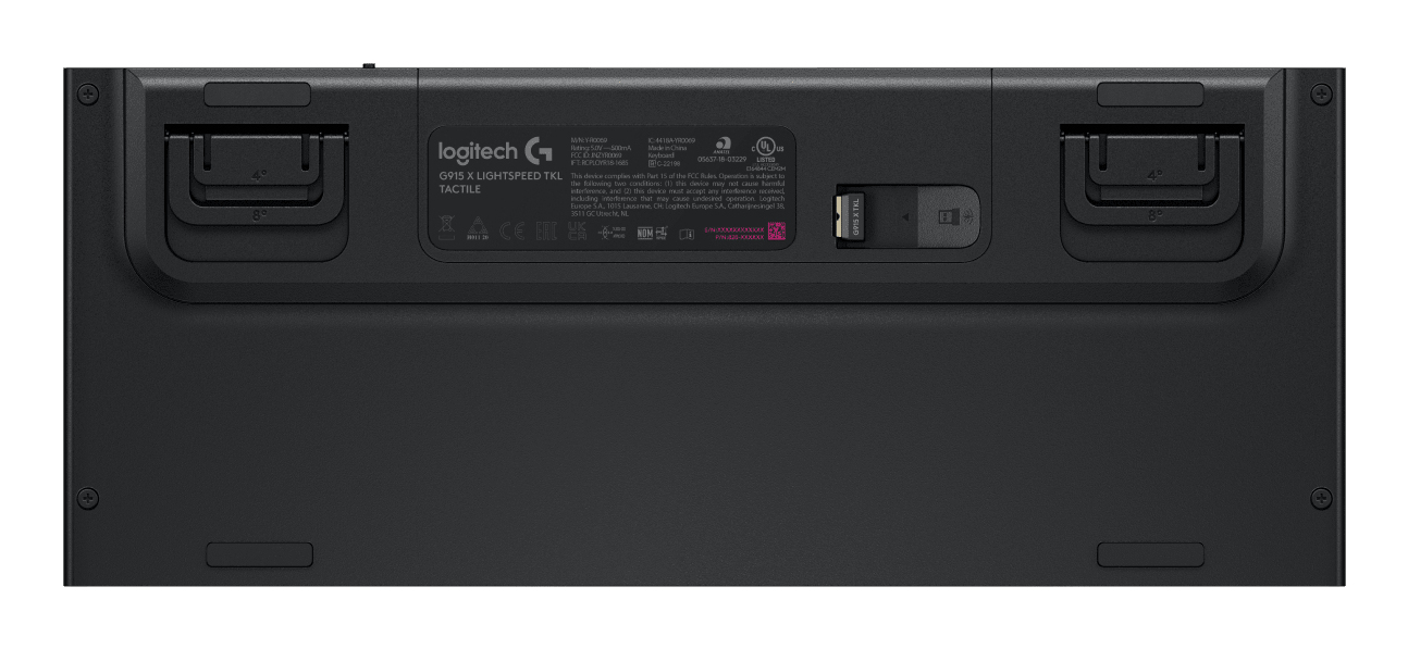 Logitech G G915 X LIGHTSPEED tastiera Gaming USB + RF Wireless + Bluetooth QWERTZ Tedesco Nero