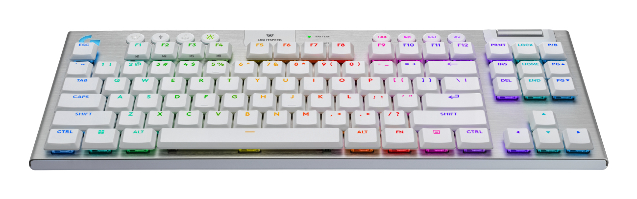 Logitech G G915 X LIGHTSPEED tastiera Gaming USB + RF Wireless + Bluetooth AZERTY Francese Bianco