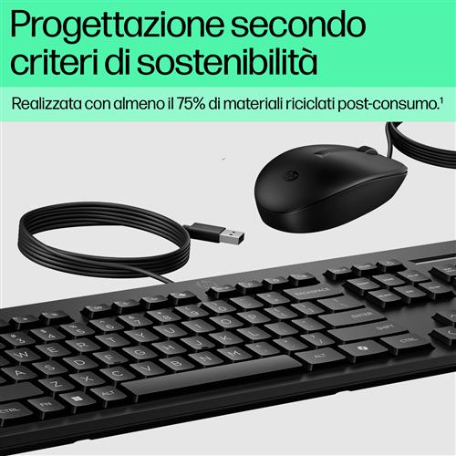 HP Mouse e tastiera 225 Wired