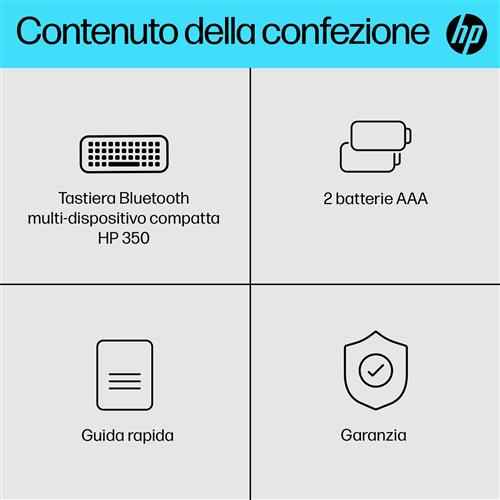 HP Tastiera Bluetooth multi-dispositivo compatta 350