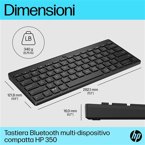 HP Tastiera Bluetooth multi-dispositivo compatta 350