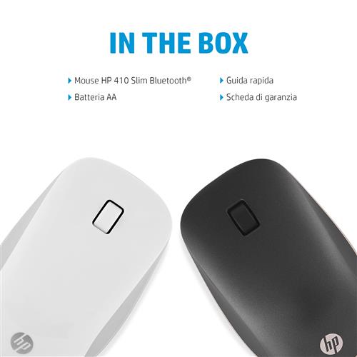 HP 410 SLIM BLACK BLUETOOTH MOUSE - VIVALDI 2 - CHROME