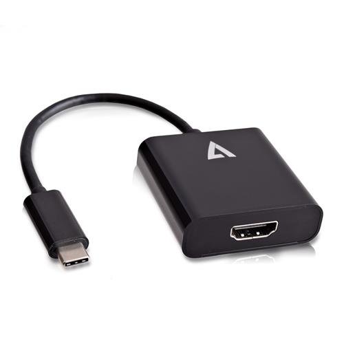 V7 V7UCHDMI-BLK-1E 0,1 m USB tipo-C HDMI 1.4