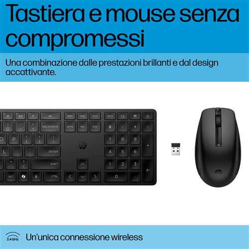 HP Tastiera e mouse wireless combinati 655