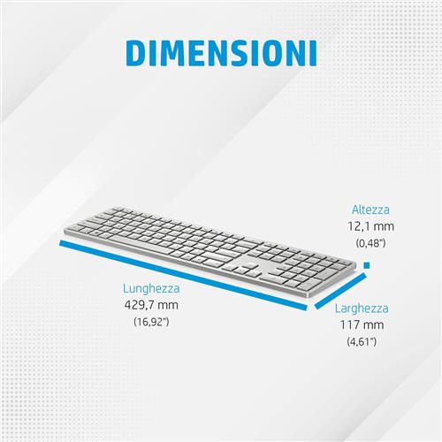 HP 970 PROGRAMMABLE WIRELESS KEYBOARD ITL - IVY