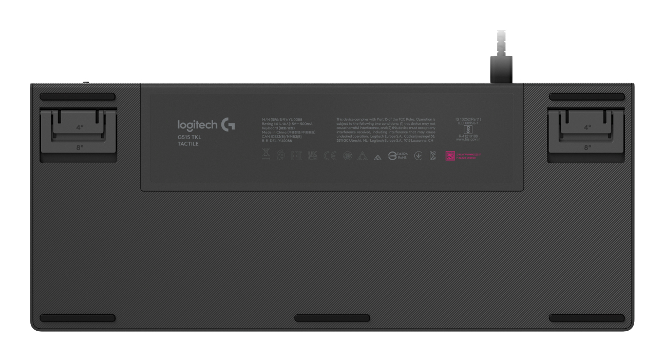 Logitech G G515 tastiera Gaming USB QWERTY US International Nero