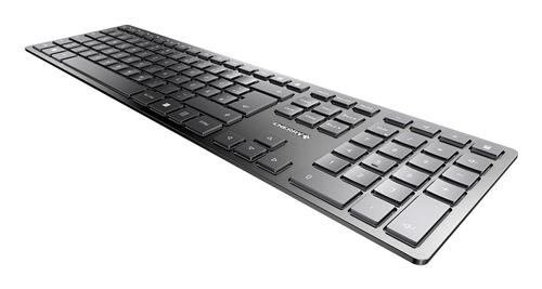 CHERRY KW 9100 SLIM tastiera Universale RF senza fili + Bluetooth QWERTY Portoghese Nero, Grigio