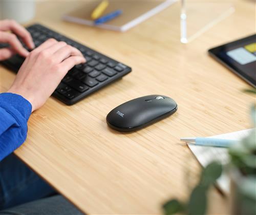 LYRA WIRELESS KEYBOARD AND MOUSE SET UK BLK