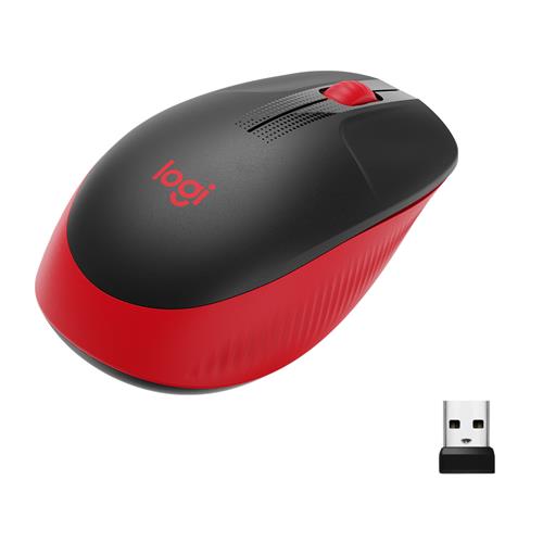 M190 FULL-SIZE WIRELESS MOUSE RED EMEA