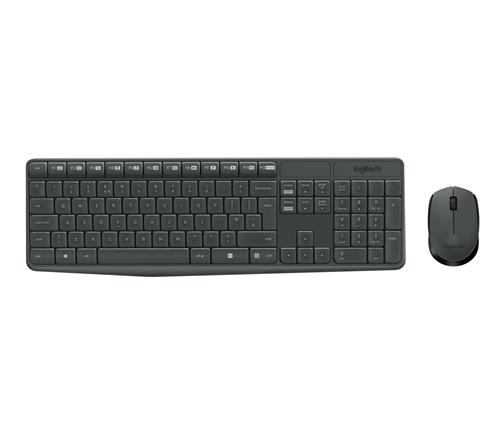 MK235 WIRELESS KEYBOARD / MOUSE GREY-FRA-2.4GHZ-CENTRAL