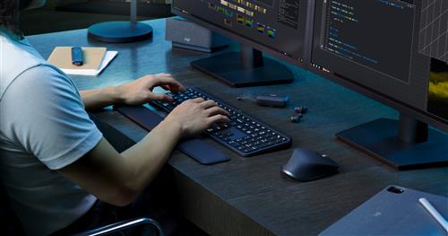 Logitech MX Keys S Combo tastiera Mouse incluso Ufficio Bluetooth Nordic Grafite