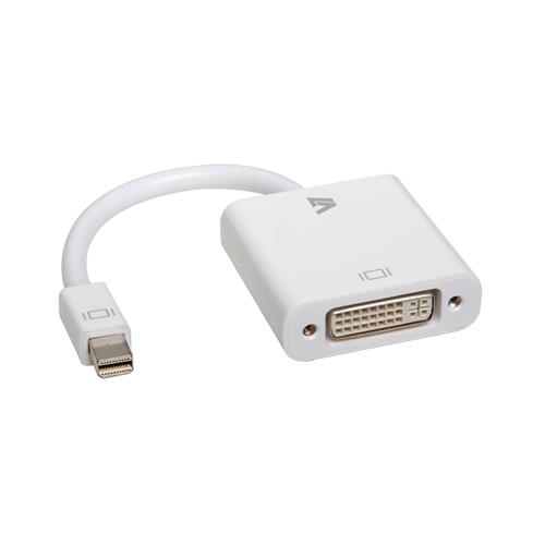 V7 CBL-MD1WHT-5E cavo e adattatore video 0,17 m DVI-D Bianco