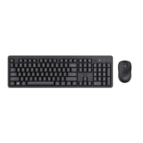 ODY II SILENT WIRELESS KEYBOARD AND MOUSE SET UK BLK