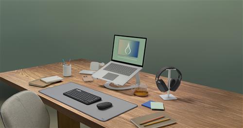 Logitech 920-012227 tastiera Mouse incluso Universale RF senza fili + Bluetooth QWERTY Spagnolo Grafite