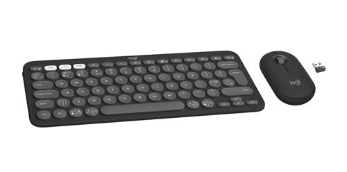 Logitech 920-012233 tastiera Mouse incluso Universale RF senza fili + Bluetooth QWERTY Inglese UK Grafite