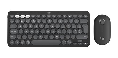 Logitech 920-012233 tastiera Mouse incluso Universale RF senza fili + Bluetooth QWERTY Inglese UK Grafite
