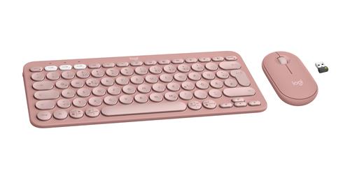 Logitech 920-012205 tastiera Mouse incluso Universale RF senza fili + Bluetooth QWERTZ Tedesco Rosa