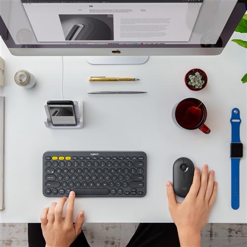 PEBBLE M350 WIRELESS MOUSE GRAPHITE 2.4GHZ/BT EMEA