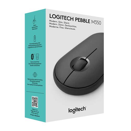 PEBBLE M350 WIRELESS MOUSE GRAPHITE 2.4GHZ/BT EMEA