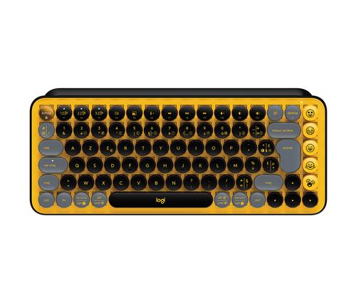 POP KEYS WRLS MECH.KEYB. EMOJI BLAST-YELLOW - FRA - CENTRAL