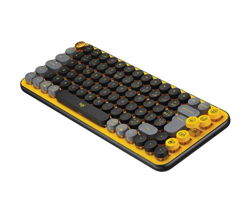 POP KEYS WRLS MECH.KEYB. EMOJI BLAST-YELLOW - FRA - CENTRAL