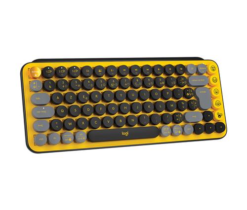 POP KEYS WRLS MECH.KEYB. EMOJI BLAST-YELLOW - FRA - CENTRAL