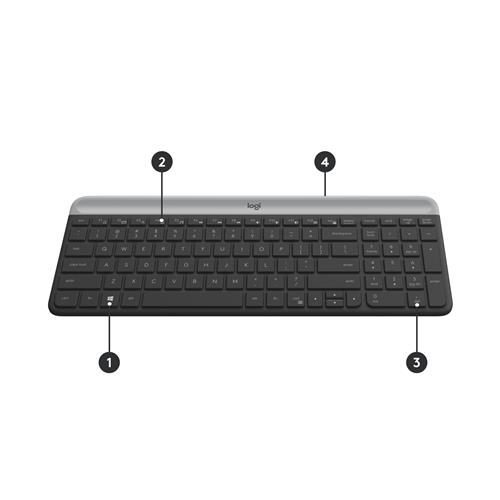 SLIM WRLS KEYBOARD MOUSE COMBO MK470 - GRAPHITE - CH - CENTRAL