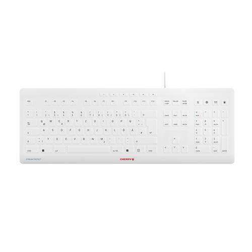 STREAM PROTECT WIRED GER WHITE-GREY QWERTZ