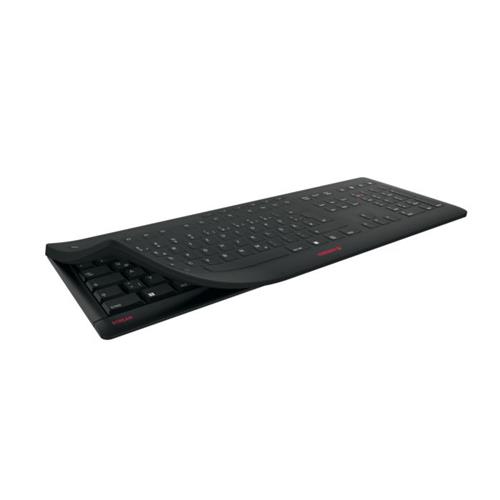 CHERRY Stream tastiera Universale Wireless a RF + USB QWERTY Inglese Nero