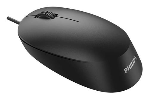 WIRED OPTICAL MOUSE 3 BUTTONS 1600DPI BLACK