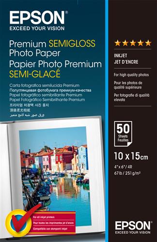 CARTA FOTOGRAFICA SEMILUCIDA PREMIUM SEMIGLOSSY 10X15 50 FOGL