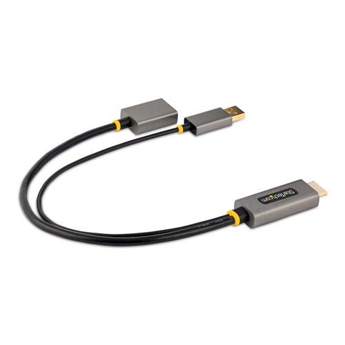 StarTech.com 128-HDMI-DISPLAYPORT cavo e adattatore video 0,3 m HDMI tipo A (Standard) Nero, Grigio