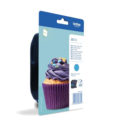 CARTUCCIA CIANO LC-123CBP 600 PAGINE BLISTER