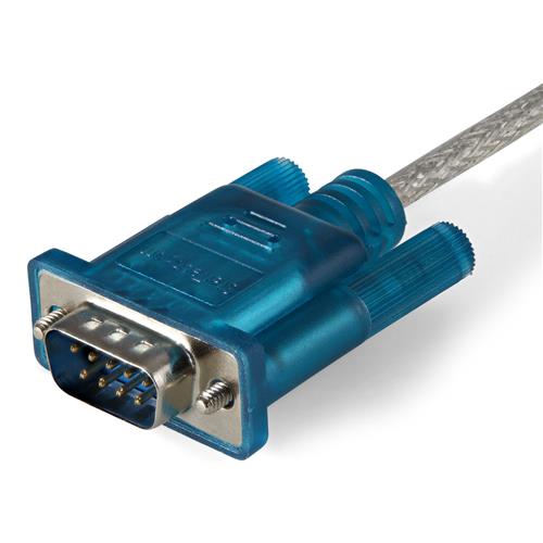 StarTech.com ICUSB232SM3 adattatore per inversione del genere dei cavi DB-9 USB 2.0 A Blu, Trasparente
