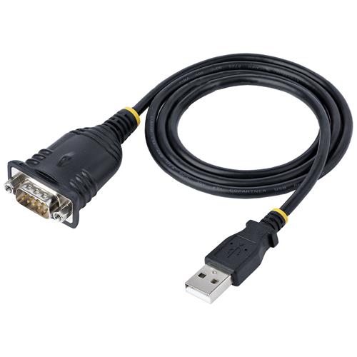 StarTech.com 1P3FP-USB-SERIAL adattatore per inversione del genere dei cavi DB-9 USB tipo A Nero