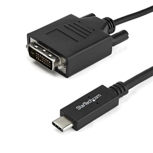 StarTech.com CDP2DVIMM1MB cavo e adattatore video USB tipo-C DVI-D Nero