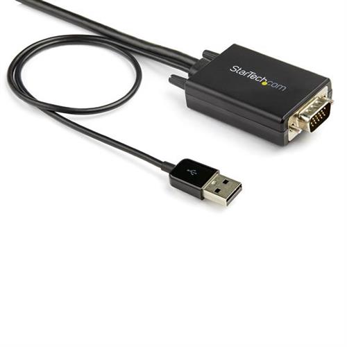 StarTech.com VGA2HDMM3M cavo e adattatore video 3,048 m USB Type-A + VGA (D-Sub) HDMI tipo A (Standard) Nero