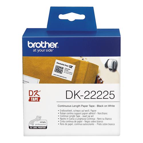 DK-CONTINUE LENGTH TAPE: 38MM THERMAL PAPER - WHITE 30.48M
