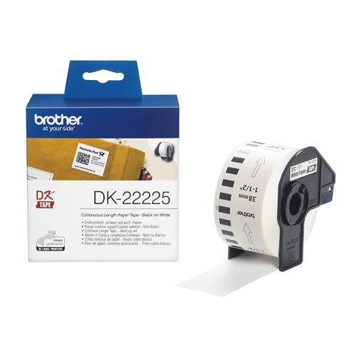 DK-CONTINUE LENGTH TAPE: 38MM THERMAL PAPER - WHITE 30.48M