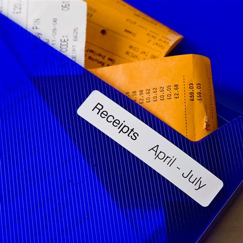 ETICHETTE ADESIVE PER QL 500 550 300 PEZZI 17X87MM NERO/BIANC