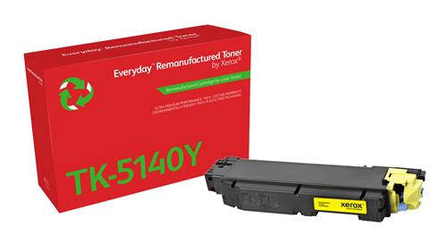EVERYDAY REMANUFACTURED TONER YELLOW REPLACES KYOCERA TK-5140Y
