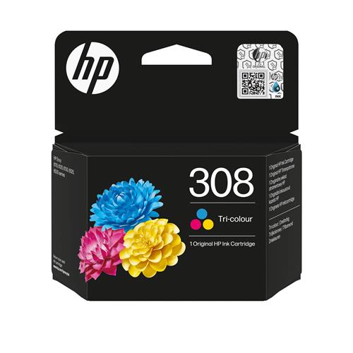 HP 308 TRI-COLOR ORIGINAL INK EN/DE/PL/CZ/NL CARTRIDGE