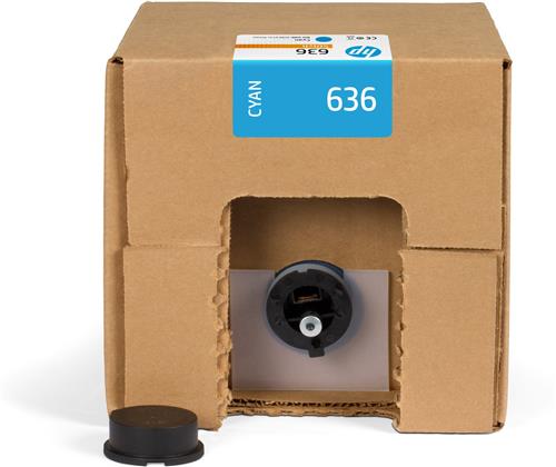 HP 636 3-L CYAN ST DYE INK C .