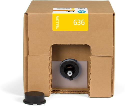 HP 636 3-L YELLOW ST DYE INK C .