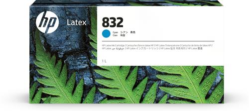 HP 832 1L CYAN LATEX INK CARTRIDGE