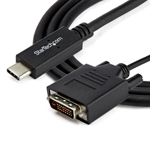 StarTech.com CDP2DVIMM2MB cavo e adattatore video USB tipo-C DVI-D Nero