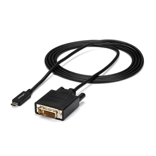 StarTech.com CDP2DVIMM2MB cavo e adattatore video USB tipo-C DVI-D Nero